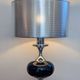 Lampe Space Age en chrome et verre