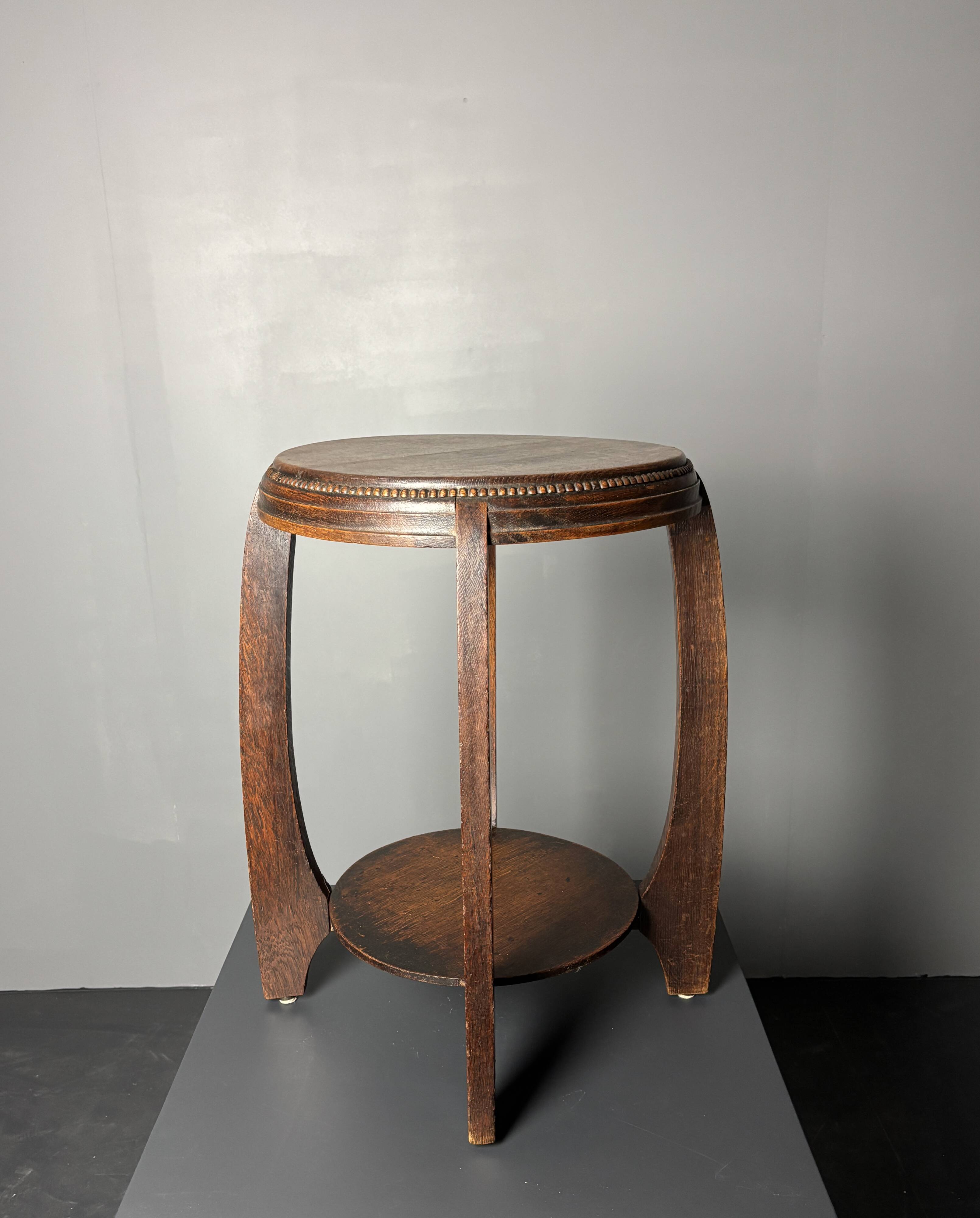 Dutch art deco Amsterdam school side table, 1930s