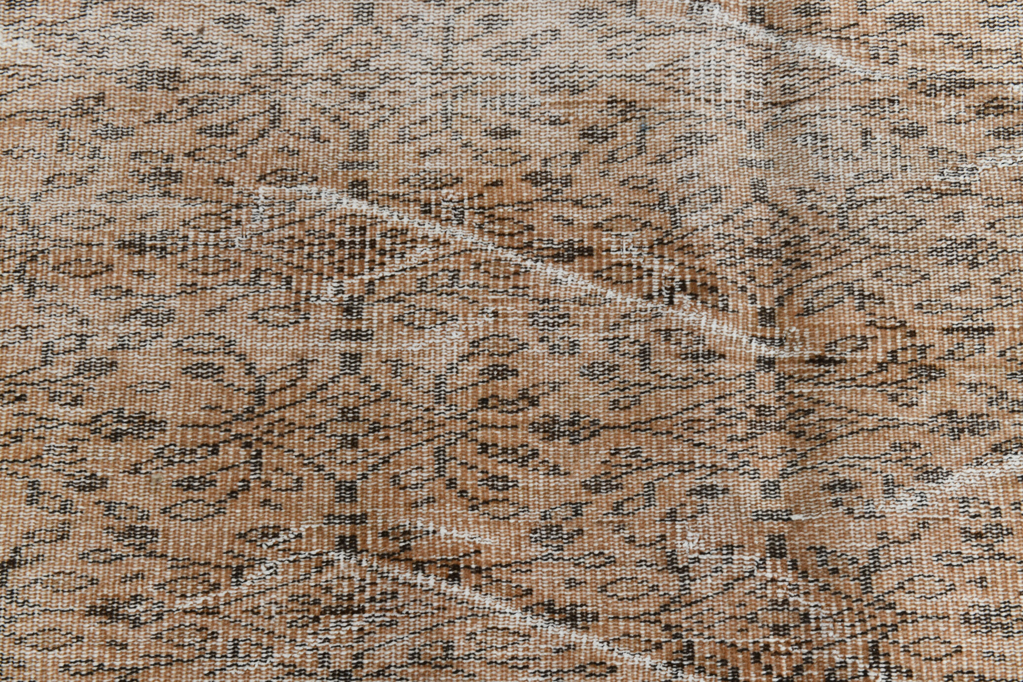 5x8 brunt orange floral vintage rug, 151x244cm