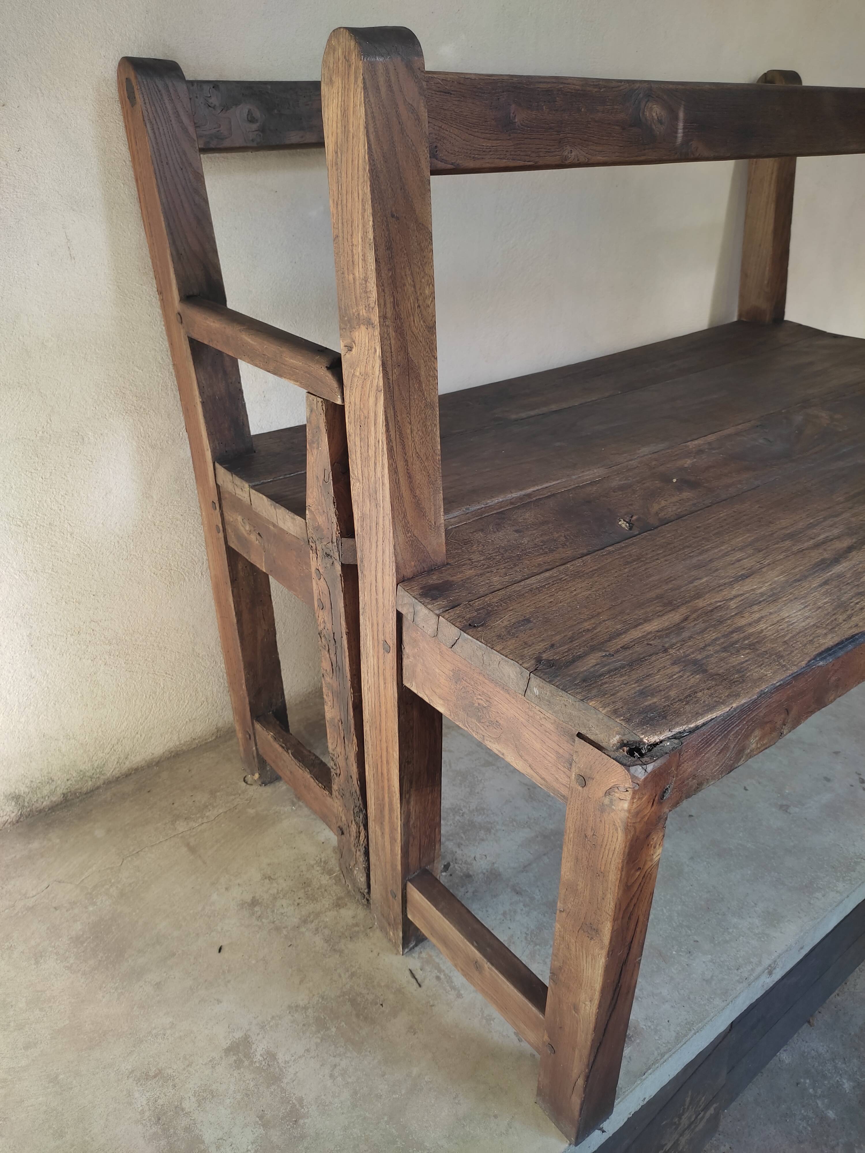 Duo of fireplace benches