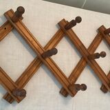 Scandinavian coat rack 10 hooks from the 60s-70s