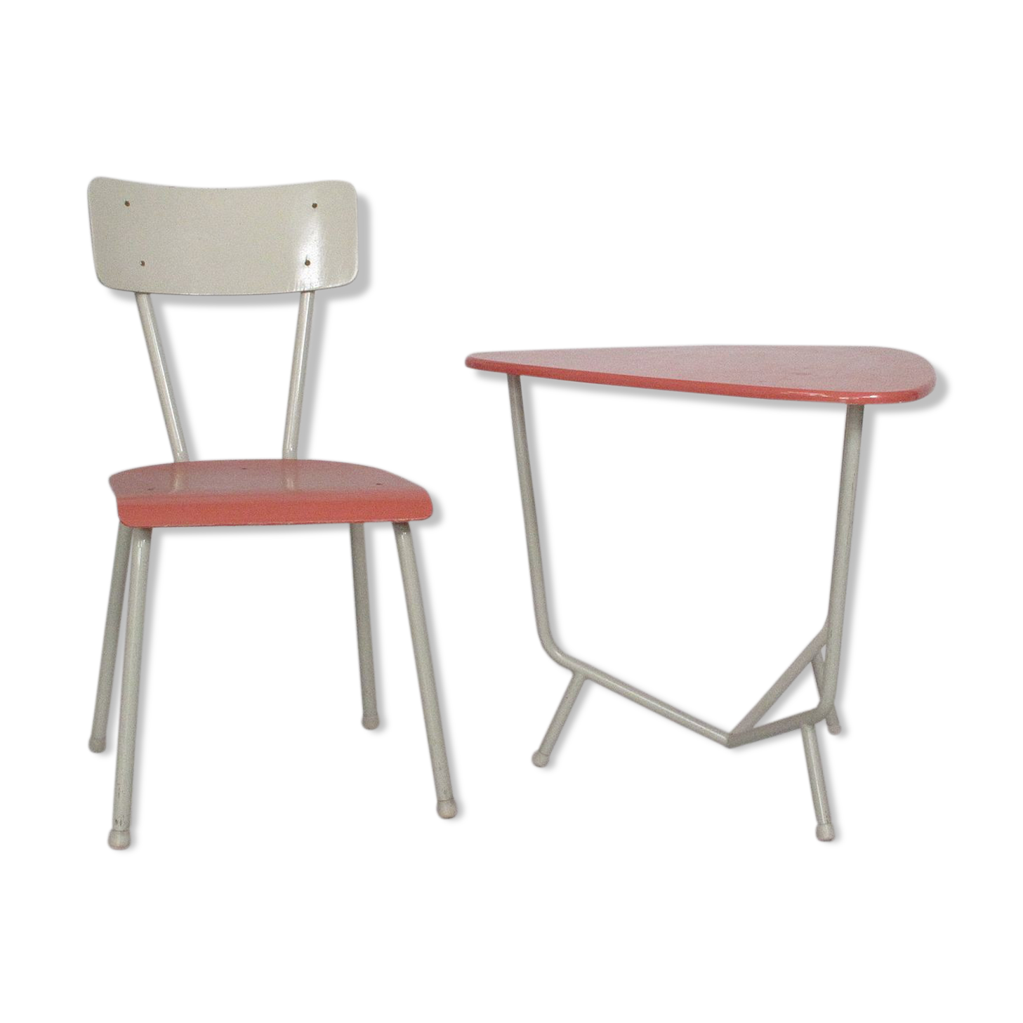 Side table with chair by Wim Rietveld pour Auping