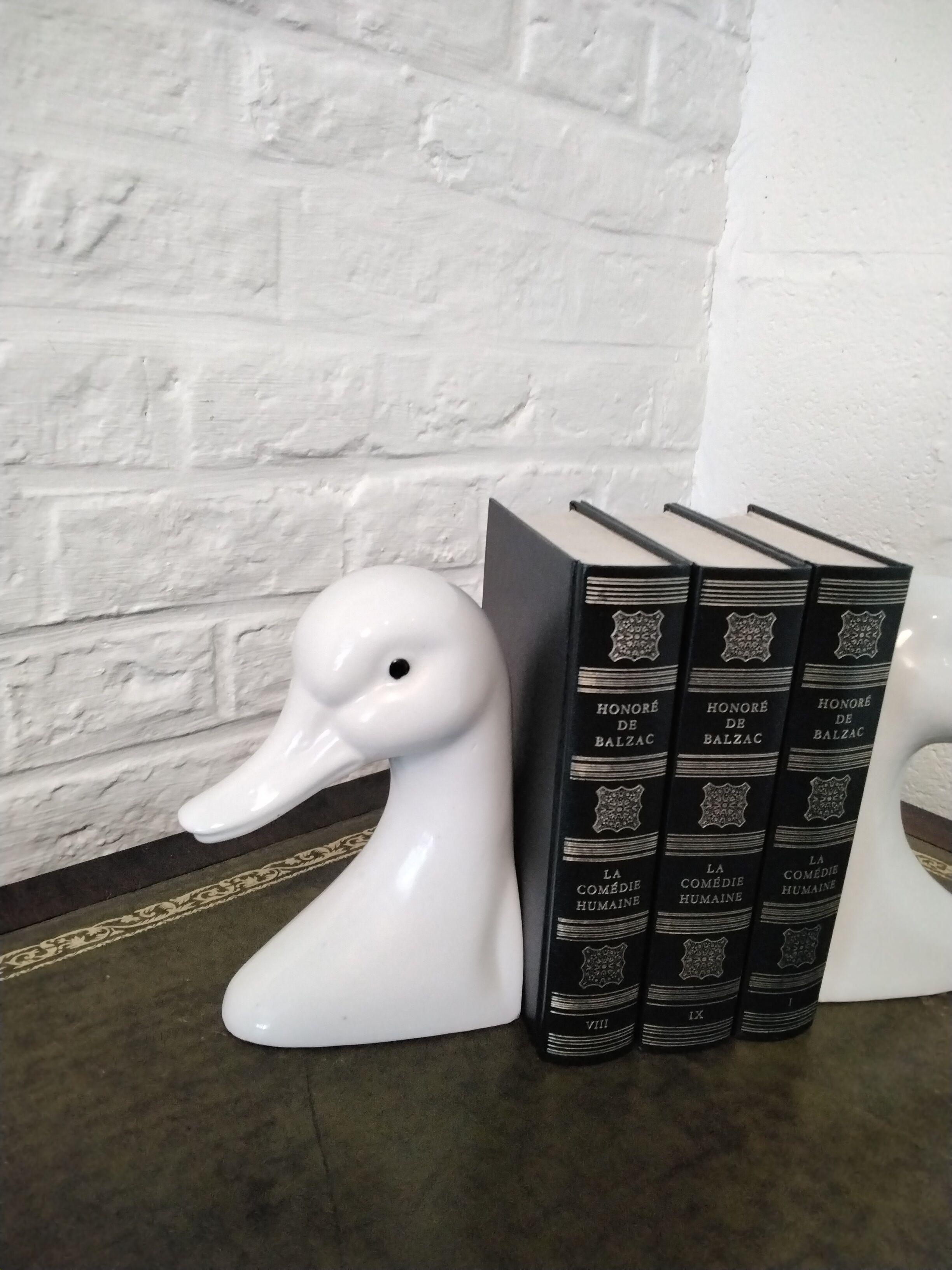 Pair of duck bookends
