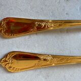 Vintage golden teaspoons
