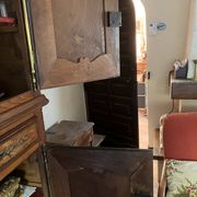 buffet with 2 bodies in solid oak