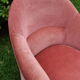 Fauteuil crapaud rose