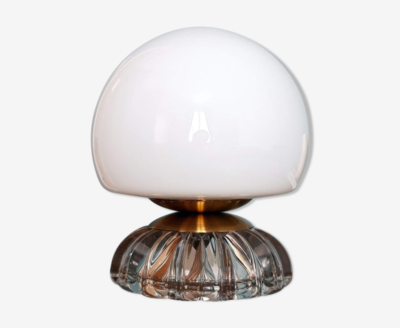 Lampe globe opaline