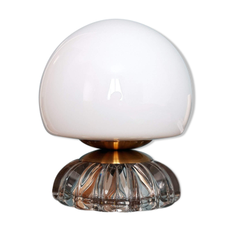 Lampe globe opaline
