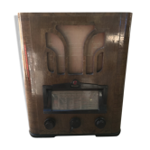 Ancien poste radio Philips type 535a en bois