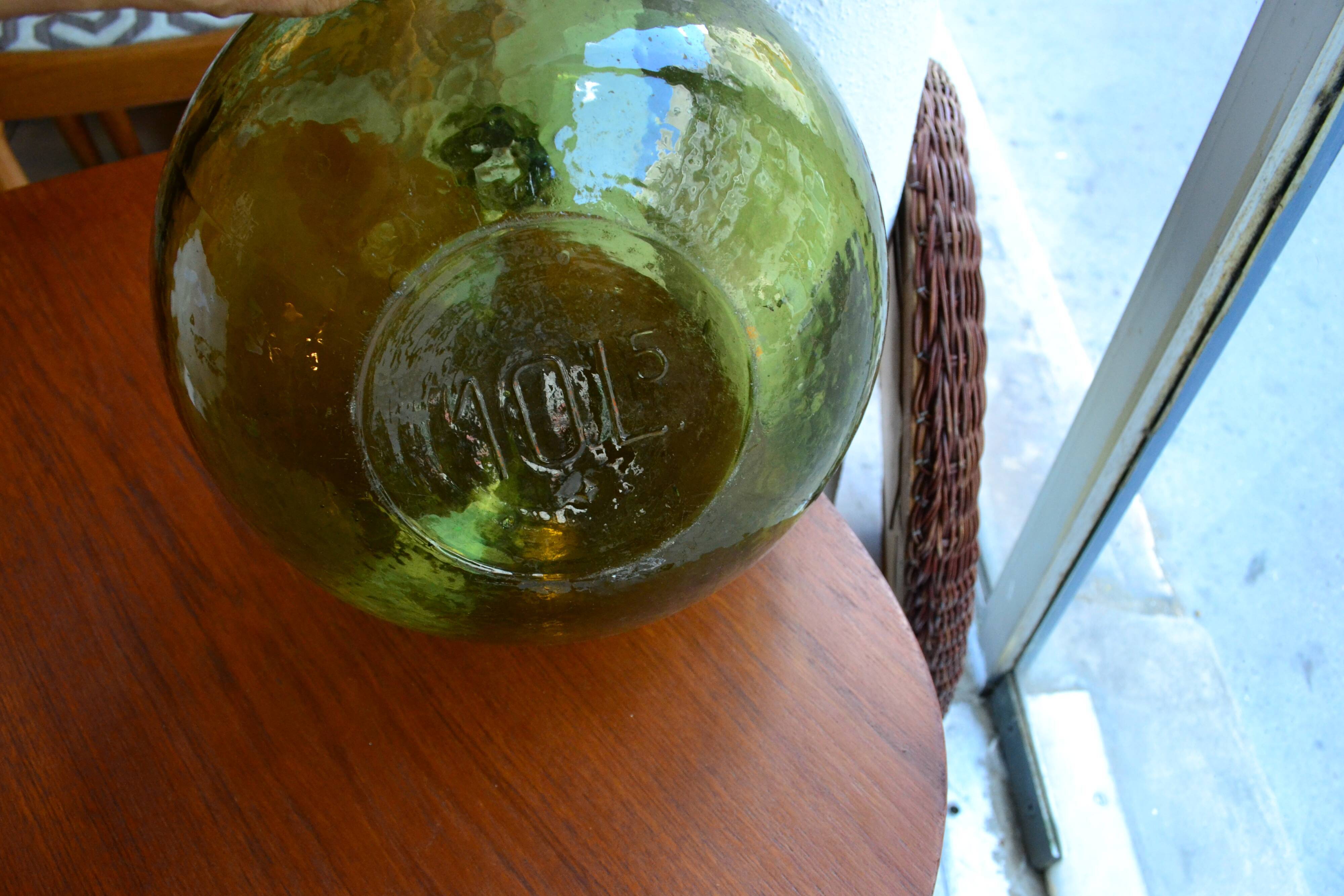 Demijohn green 10 liters