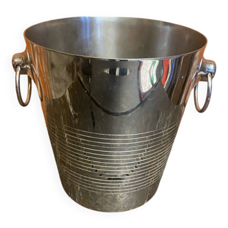 Champagne Ice Bucket Antique RÉMY LETANG Stainless Steel France Vintage #D426
