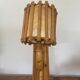 Bamboo and rattan wall light
