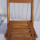 Folding wooden chair for children