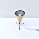 Conical tripod lamp in metal, Italy 1950