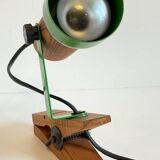 Spot adjustable wall light on clamp 70s