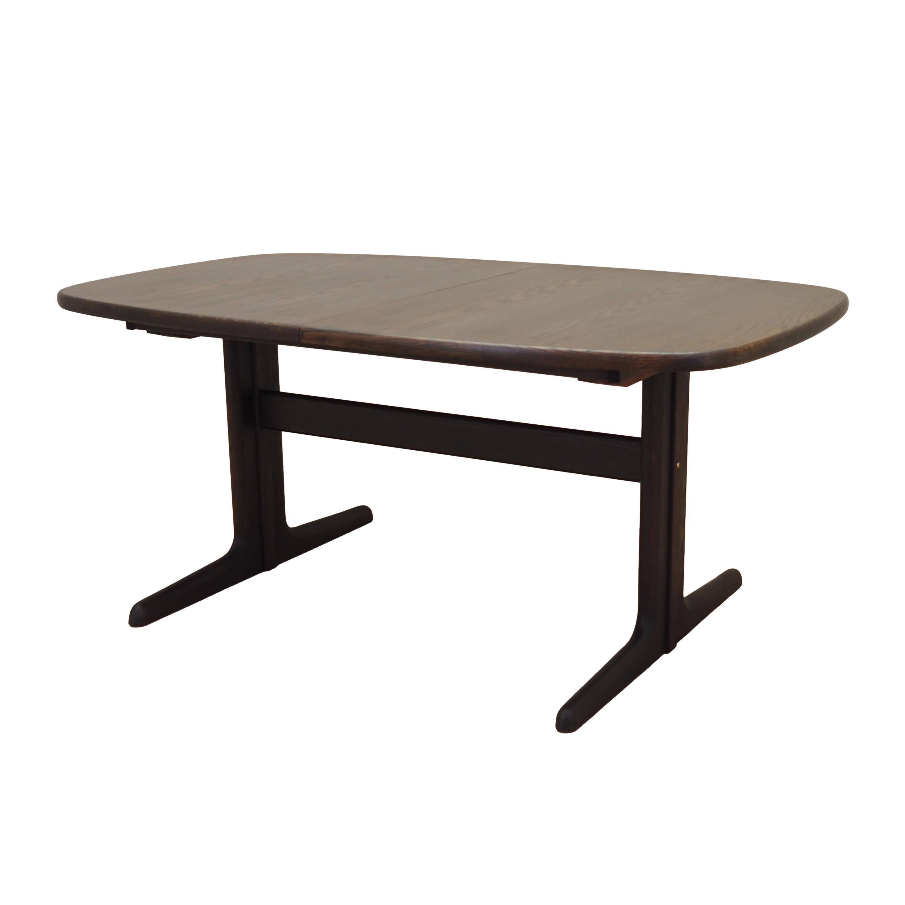 Oak table, Danish design, 1970s, manufacturer: Skovby