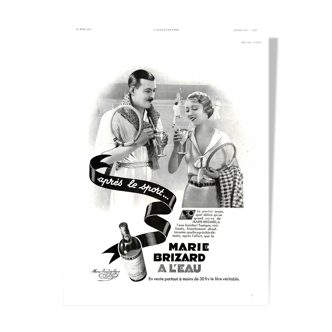 Affiche vintage années 30 Marie Brizard