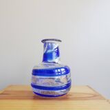 Blue swirl vase