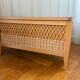 Wood and rattan toy chest