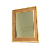 Dal Vera vintage rattan mirror