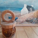 Painting breton landscape signed nedelec