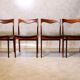 Lot de 4 chaises en bois de rose AWA