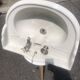 Lavabo ancien mural en porcelaine anglaise Torcher – Robinetterie d'origine