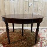 Louis Philippe style oval mahogany dining table