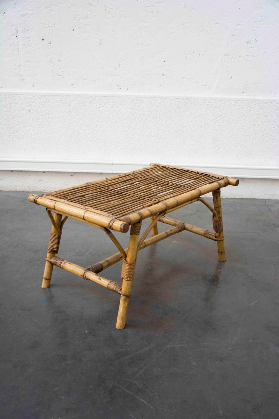 Rattan coffee table