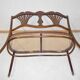 Fischel art nouveau bench in bentwood