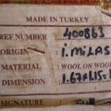 Handmade Anatolian carpet of 1.67x1.15 m