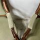 Pair of Louis XV style armchairs in solid walnut, 20th century.