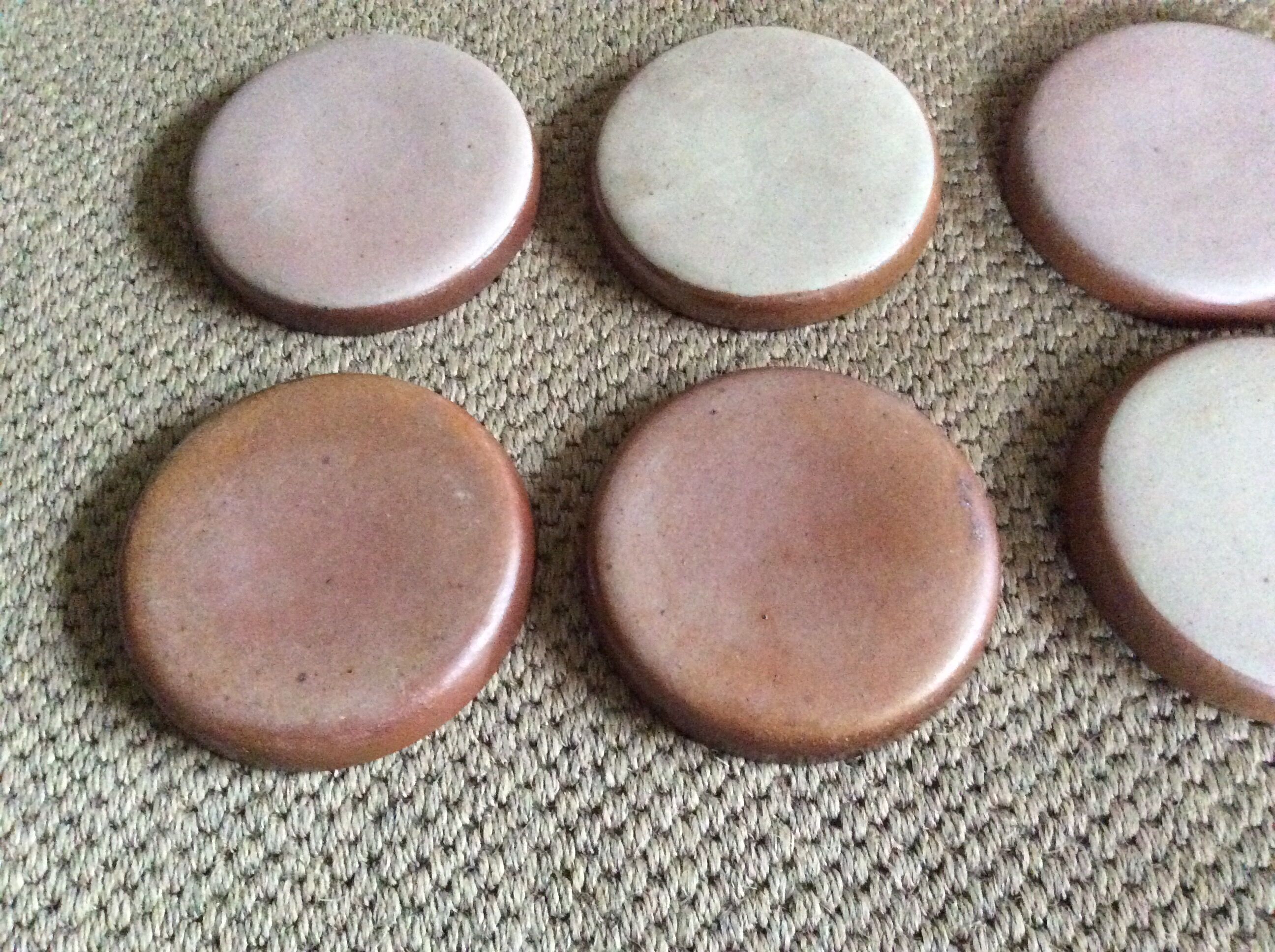 Series of 8 stoneware dessert plates