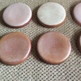 Series of 8 stoneware dessert plates