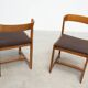 Set of four Italian dining chairs attr. to Willy Rizzo