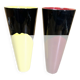 Pair of vases 70s, vintage black, yellow, red, deco pop, space age