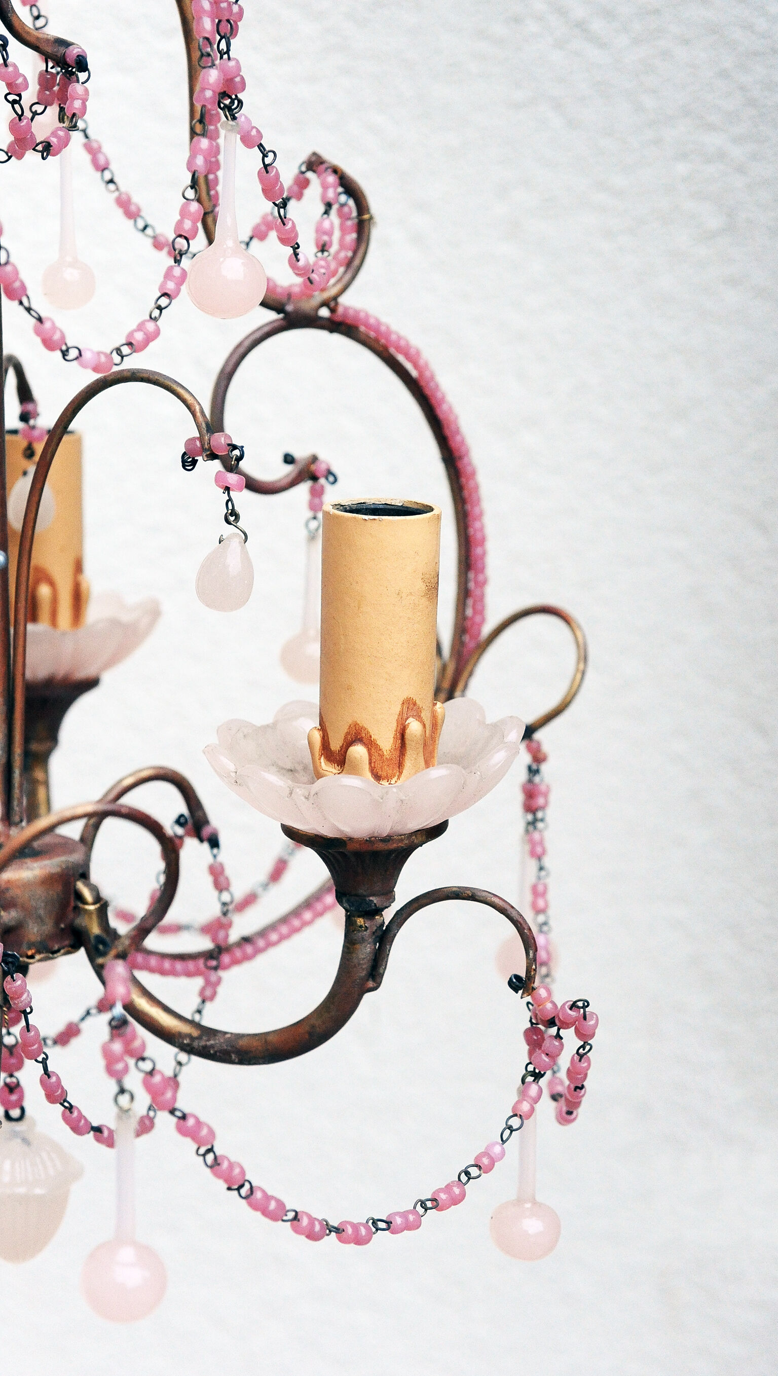 Lustre opaline rose