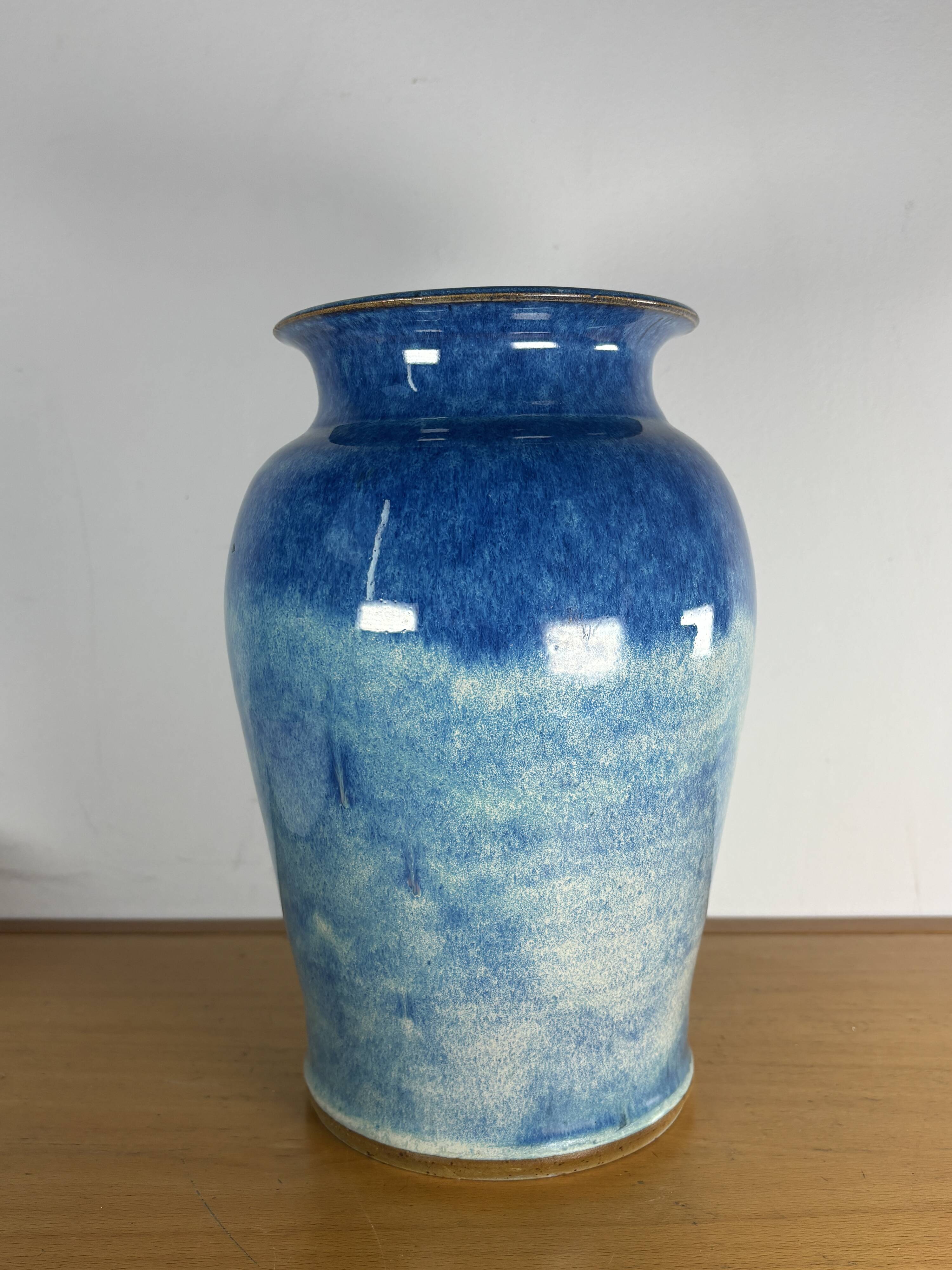 Accolay decorative vase, French ceramic 1960