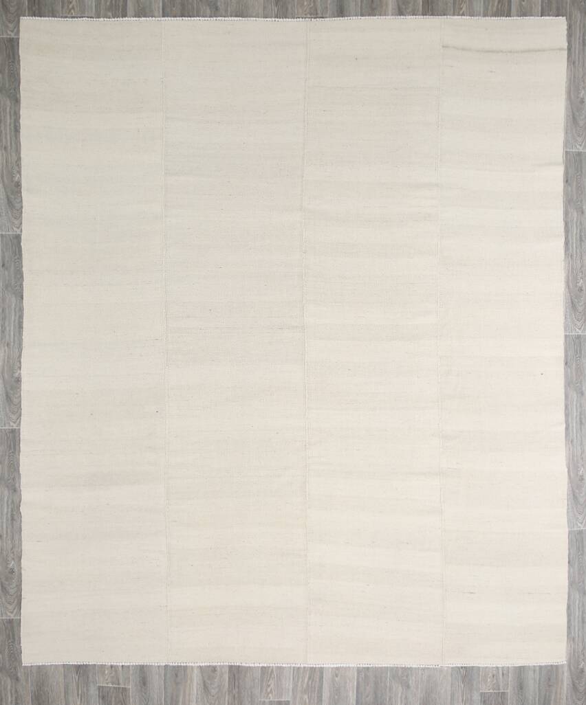 Tapis vintage turc de couleur douce, beige pastel et crème, 9 x 11, 285 x 334 cm, SK 33306
