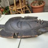 Masque africain avec tête