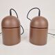 Vintage Uni Pendant Lamps by Vagn Dyring for Nordisk Solar, 1970s, Set of 2