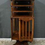 Revolving Walnut Bookcase, stamped G.Lancelin – 1900