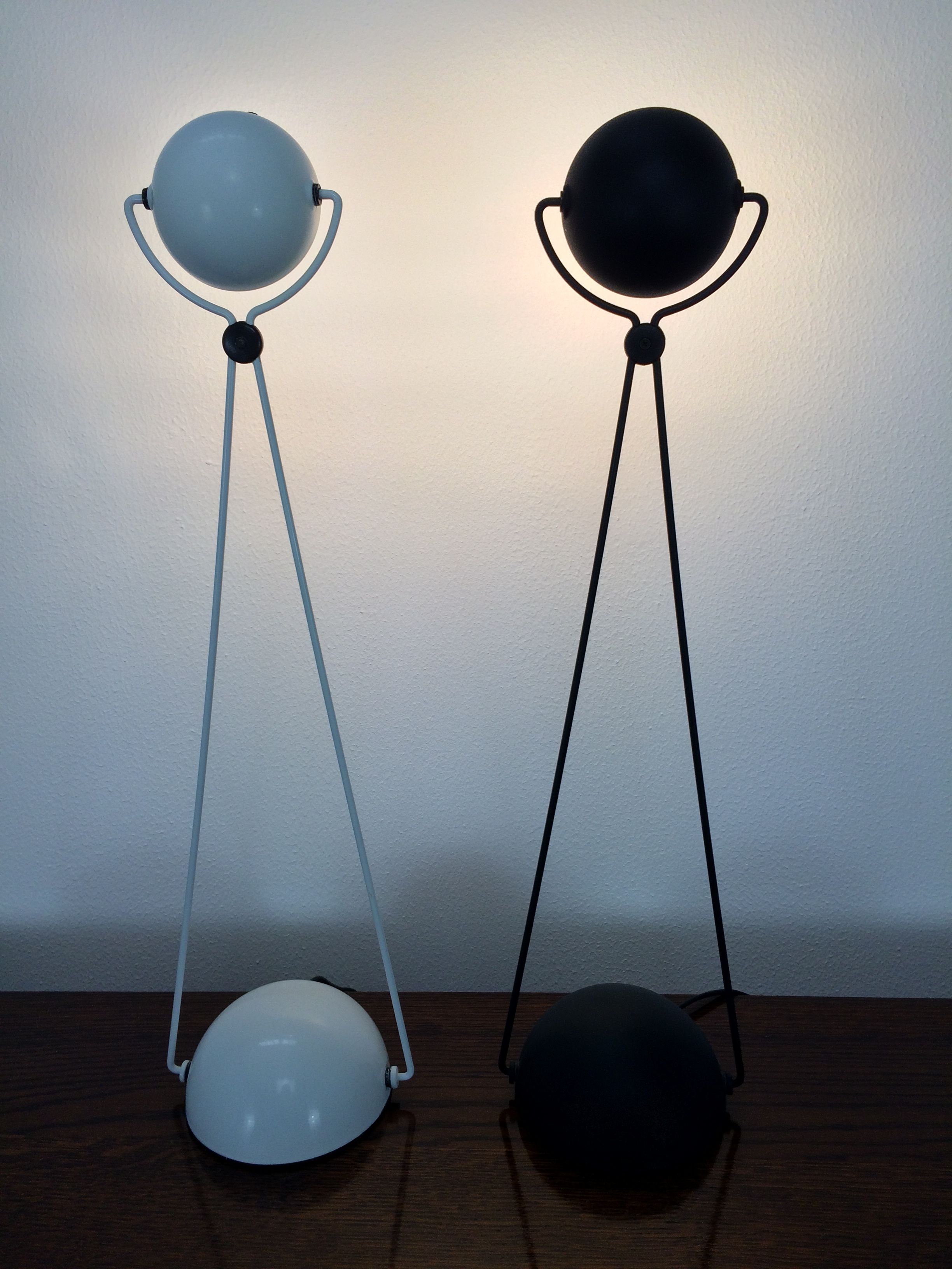 Lamp Meridiana by Paolo Piva for Stefano Cevoli, matte black