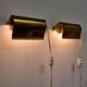 A pair of charming wall sconces/branches in brass with a star pattern, modern Scandinavian style.