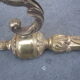 Pair of wall lights in brass