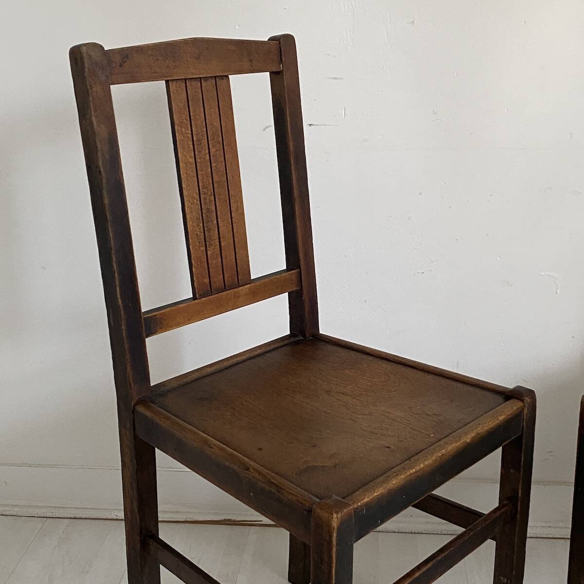 Pair of vintage bistro chairs from the 1950s
