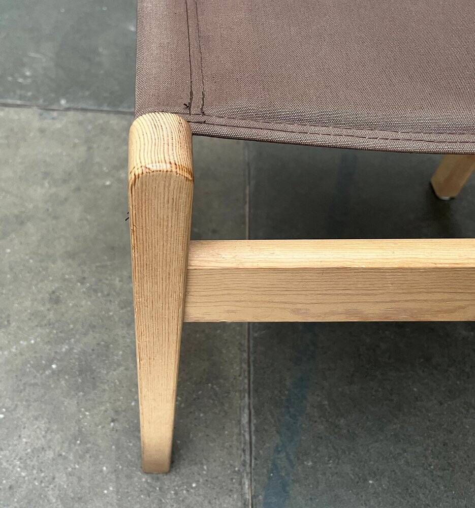 Swedish Mid-Century Safari Chair, 1960s, set of 3