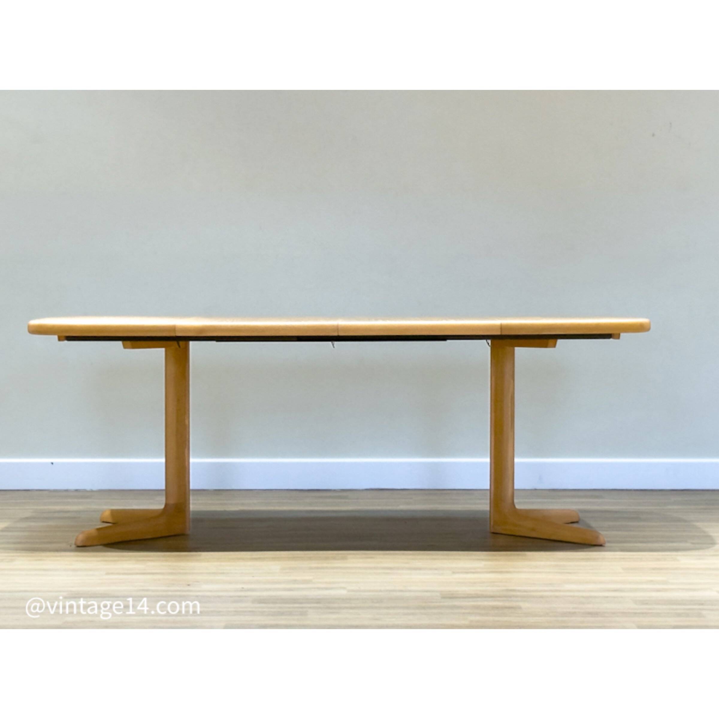 Danish Double Extending Oak Dining Table from Skovby, 1960s