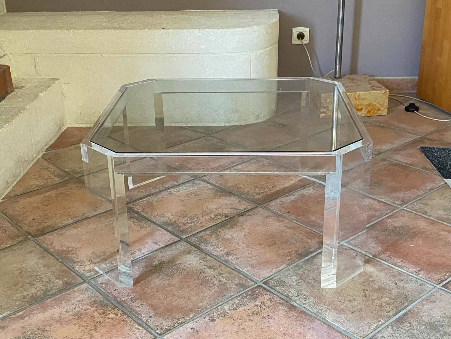 Athena coffee table by david lange. 1970. 70x70.