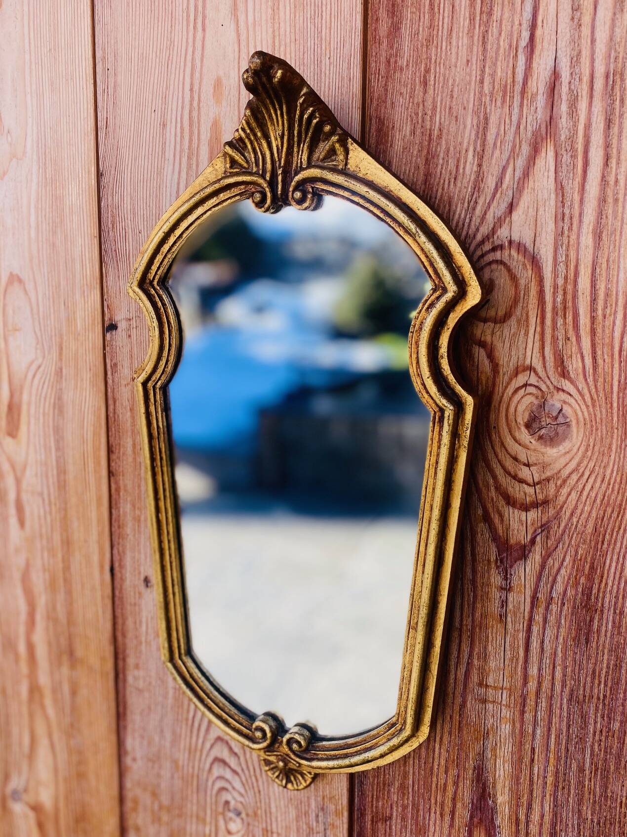 Antique gilded mirror